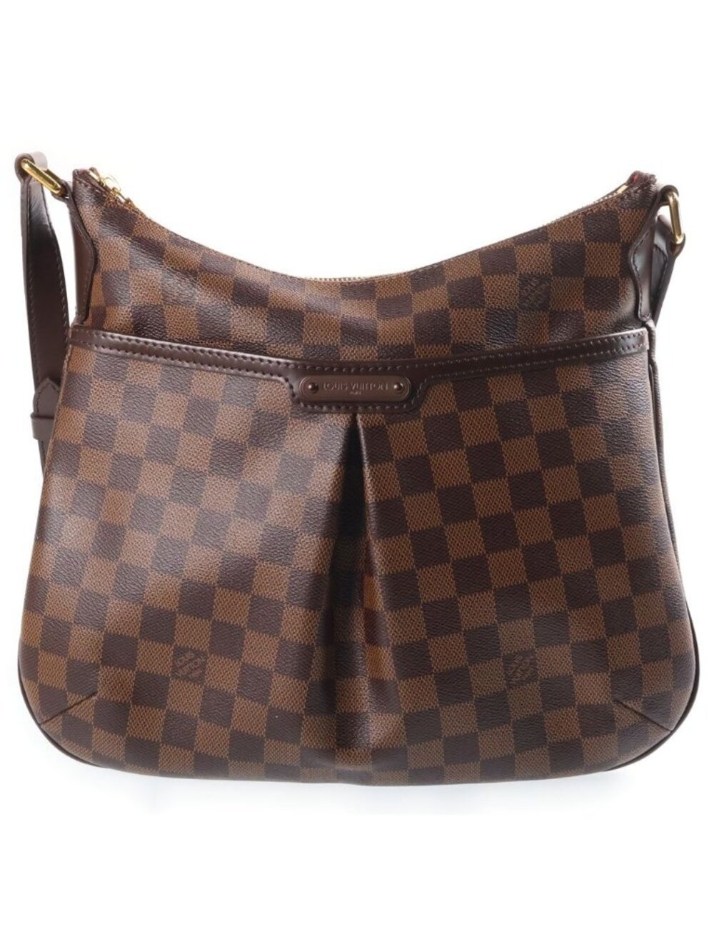 Louis Vuitton Damier Bloomsbury PM Shoulder Bag Brown Leather